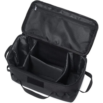 Outdoor Camping Storage Bag Basket Gas Stove Canister Pot Carry Bag Sack Picnic Bag Cookware Utensils Organizer